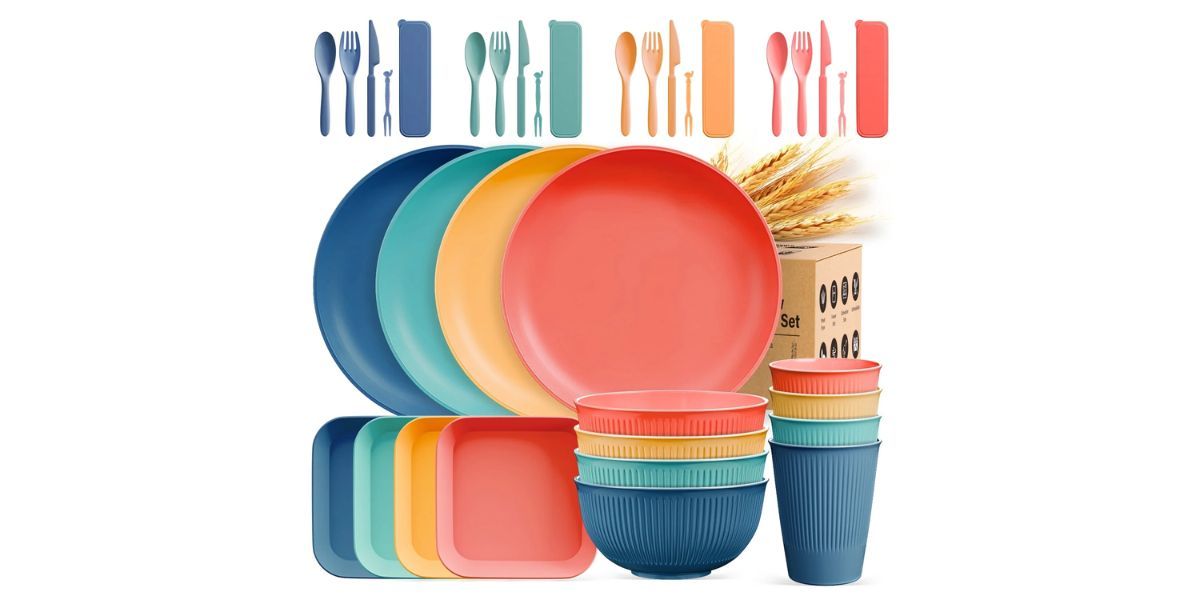 TINANA Wheat Straw Dinnerware Set