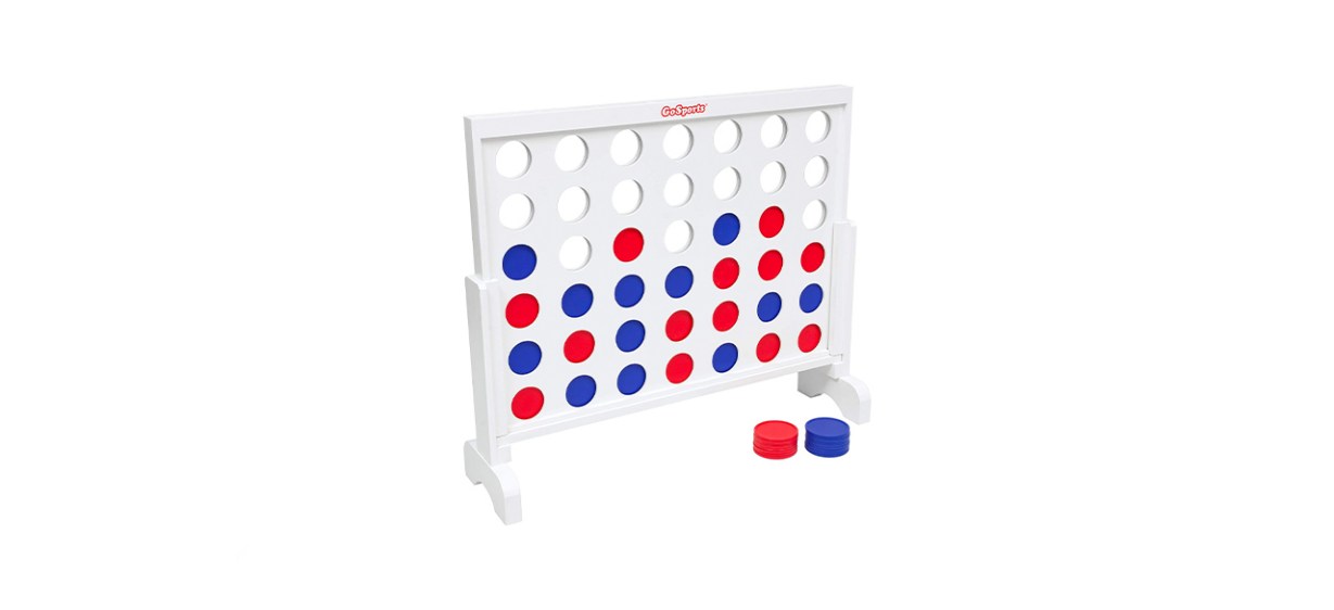 GoSports Giant Wooden 4 in a Row Game GoSports Giant Wooden 4 in a Row Game