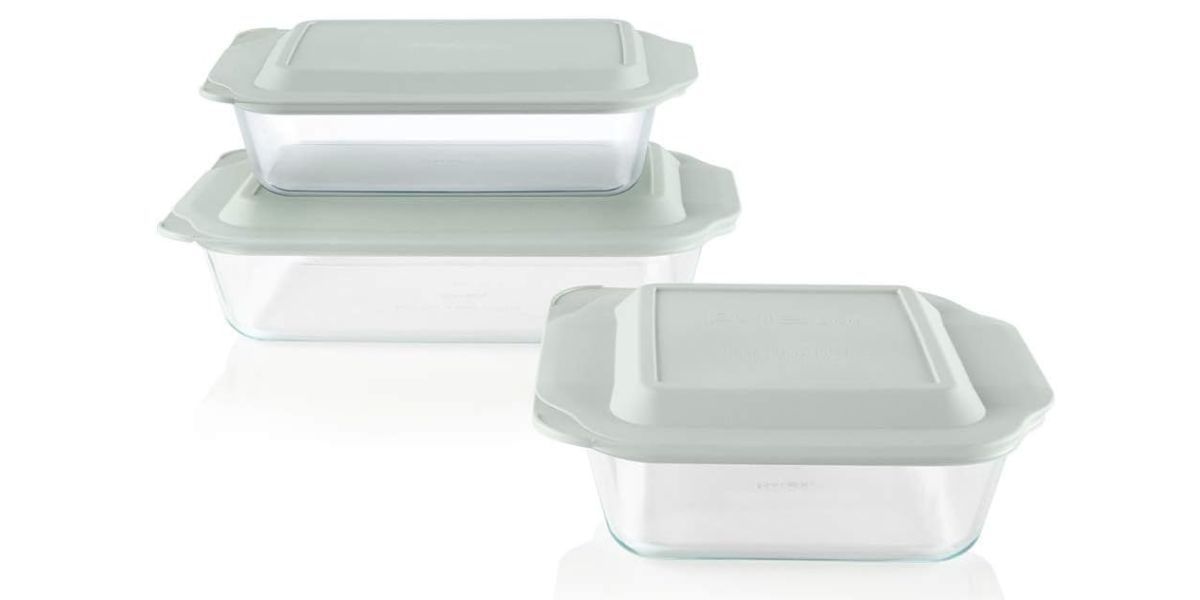 Pyrex Deep 3-Pack Glass Baking Dish Set 