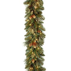 National Tree Company Pre-Lit Garland With Pine Cones