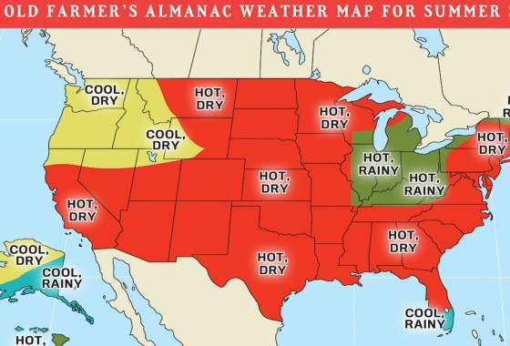 The Old Farmer’s Almanac predicts a ‘very hot summer’ in 2025