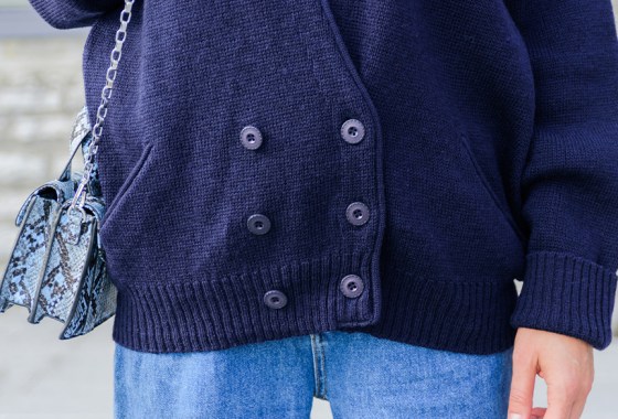 Best navy blue cardigan