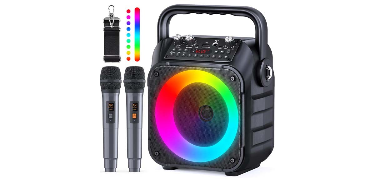 CYY Store Karaoke Machine, Portable Bluetooth Speaker