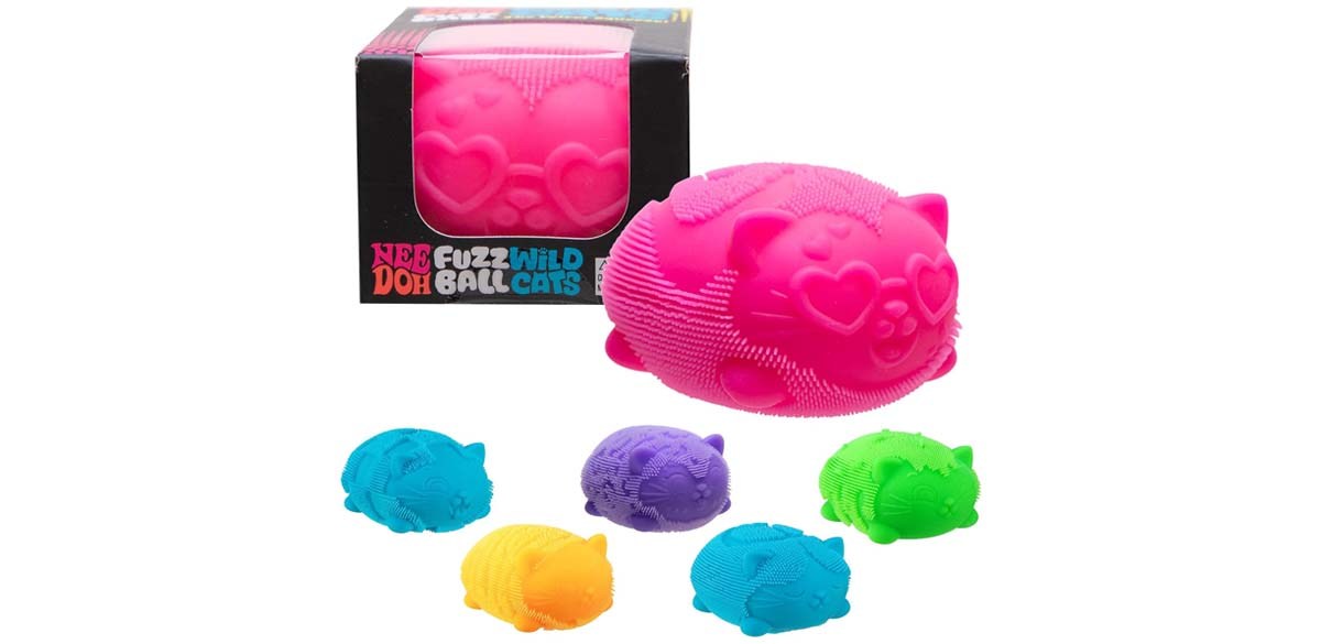 Schylling NeeDoh Wild Cats Fuzz Ball