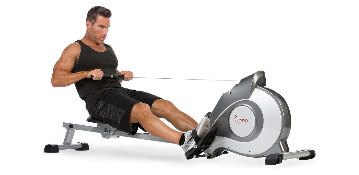 Sunny Health &amp; Fitness Flip &amp; Foldable Rowing Machine