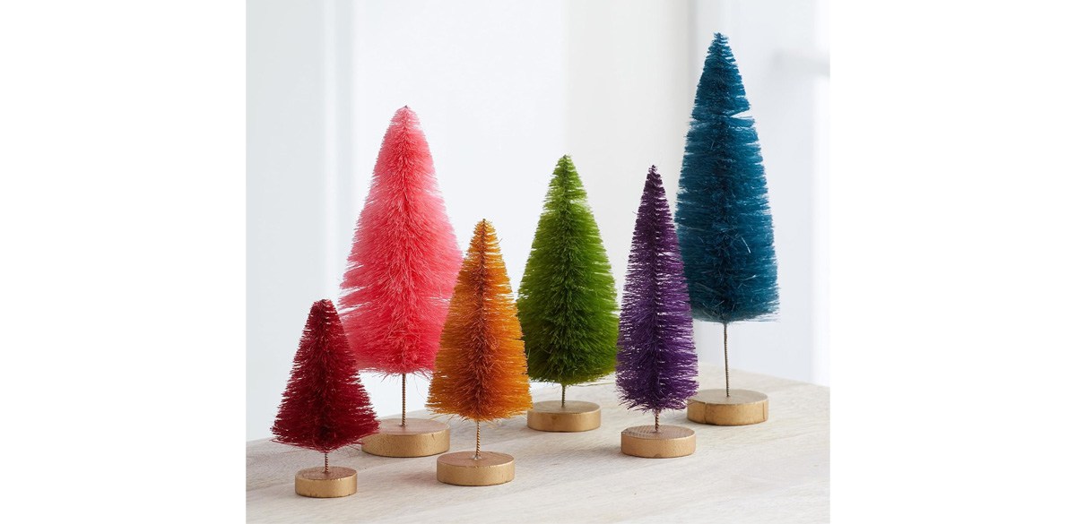 Your Heart's Content Bottle Brush Trees Set of 6
