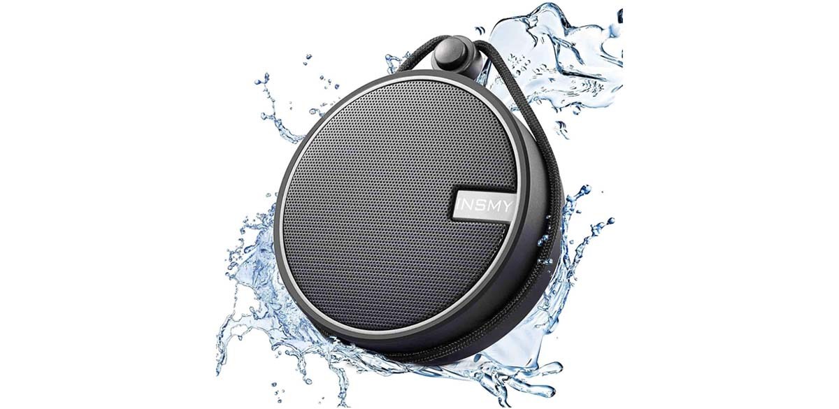 INSMY C12 IPX7 Waterproof Shower Bluetooth Speaker
