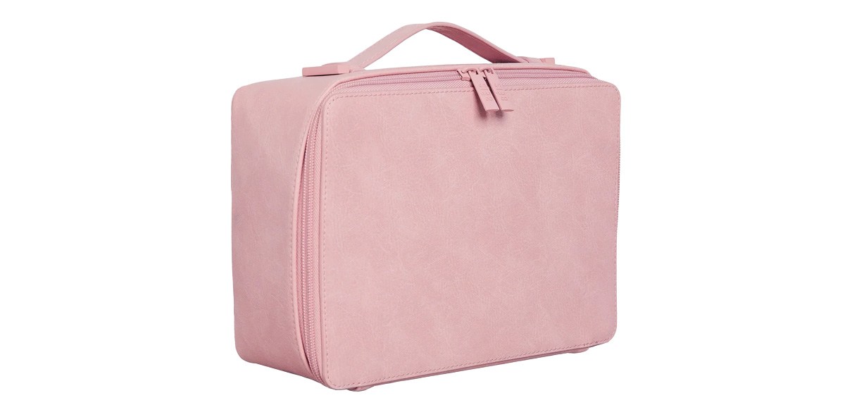 BÉIS The Cosmetic Case in Atlas Pink