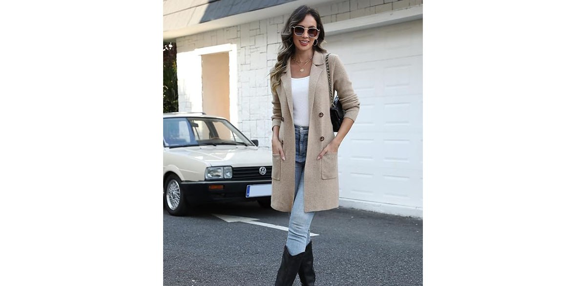 VIMPUNEC Women's Open Front Long Cardigan Sweaters