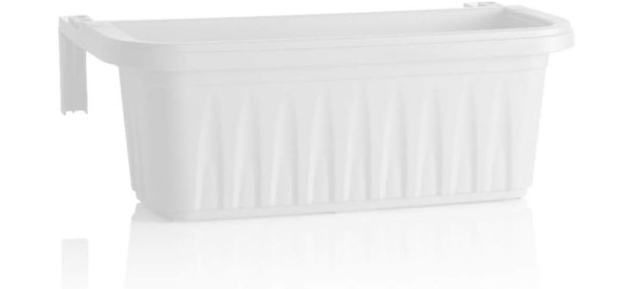 Apollo Exports International Railing planter on white background