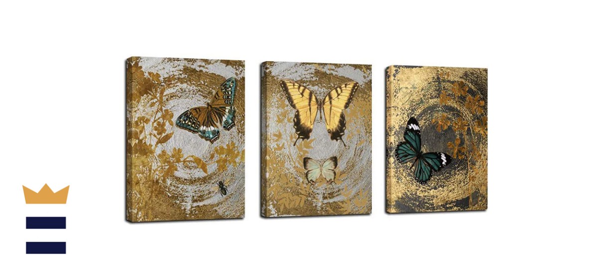 Arjun Gold Butterfly Paintings