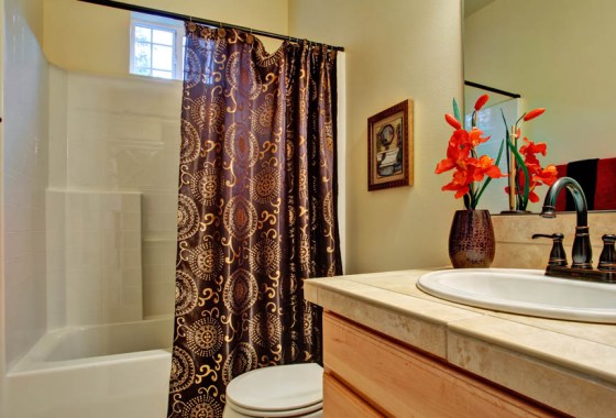 Best burgundy shower curtain