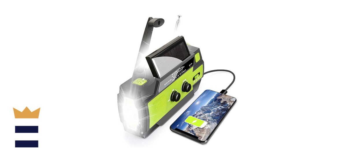 Emergency Solar/Hand-Crank Portable Weather Radio