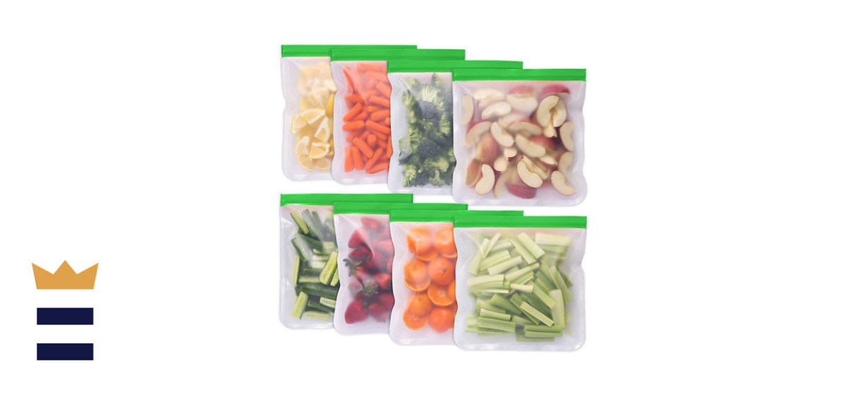 Greenzla 8-Pack Reusable Extra Thick Gallon Bags