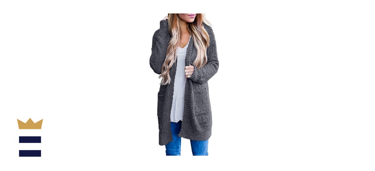 Merokeety Women’s Long-Sleeve Soft Chunky Open-Front Cardigan