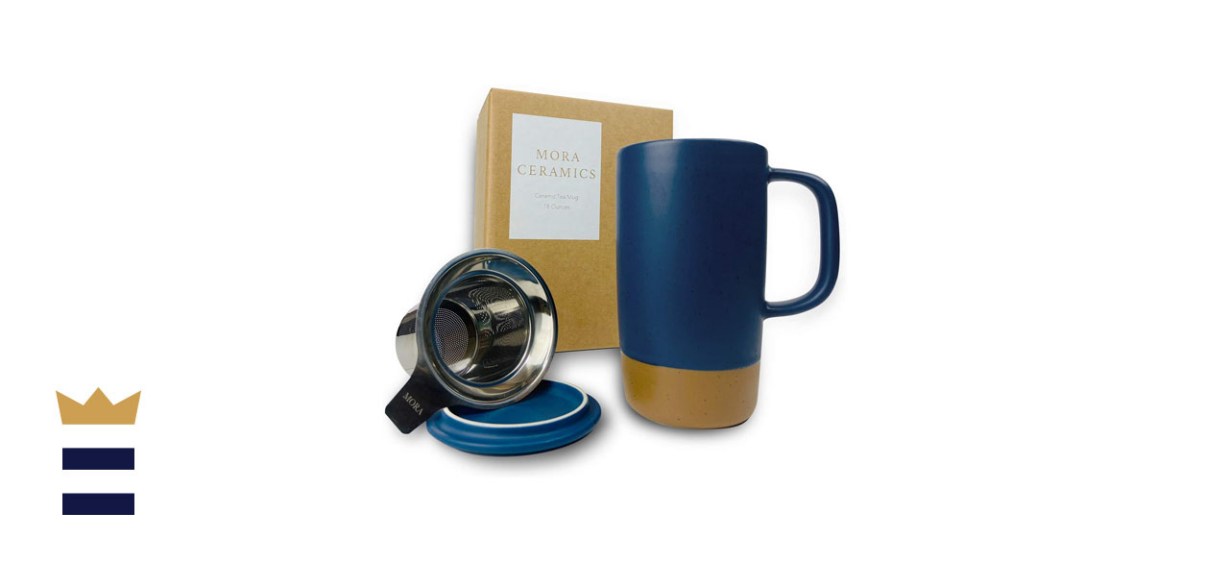 Mora Ceramics Large Tea Mug with Loose Leaf Infuser