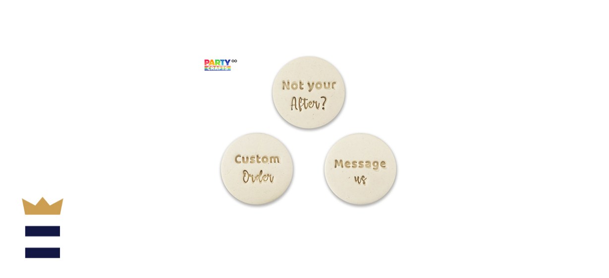 PartyCrafts Custom Your Text Cookie Stamp