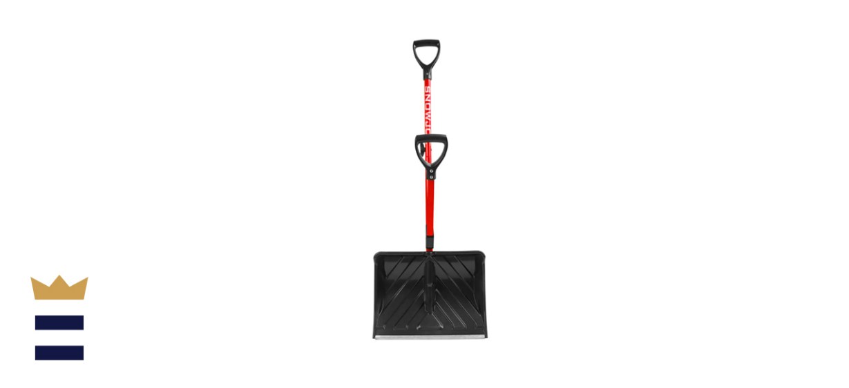Shovelution 18 in. Strain-Reducing Snow Shovel with Spring-Assist Handle