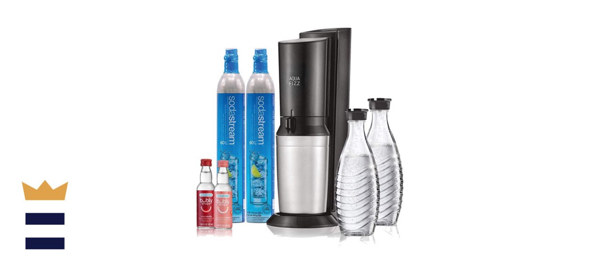 SodaStream Aqua Fizz Sparkling-Water Maker Bundle With Carafes, Flavors and CO2