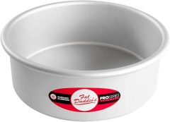 Fat Daddio's Anodized Aluminum Round Cake Pan, 8 x 3 inches