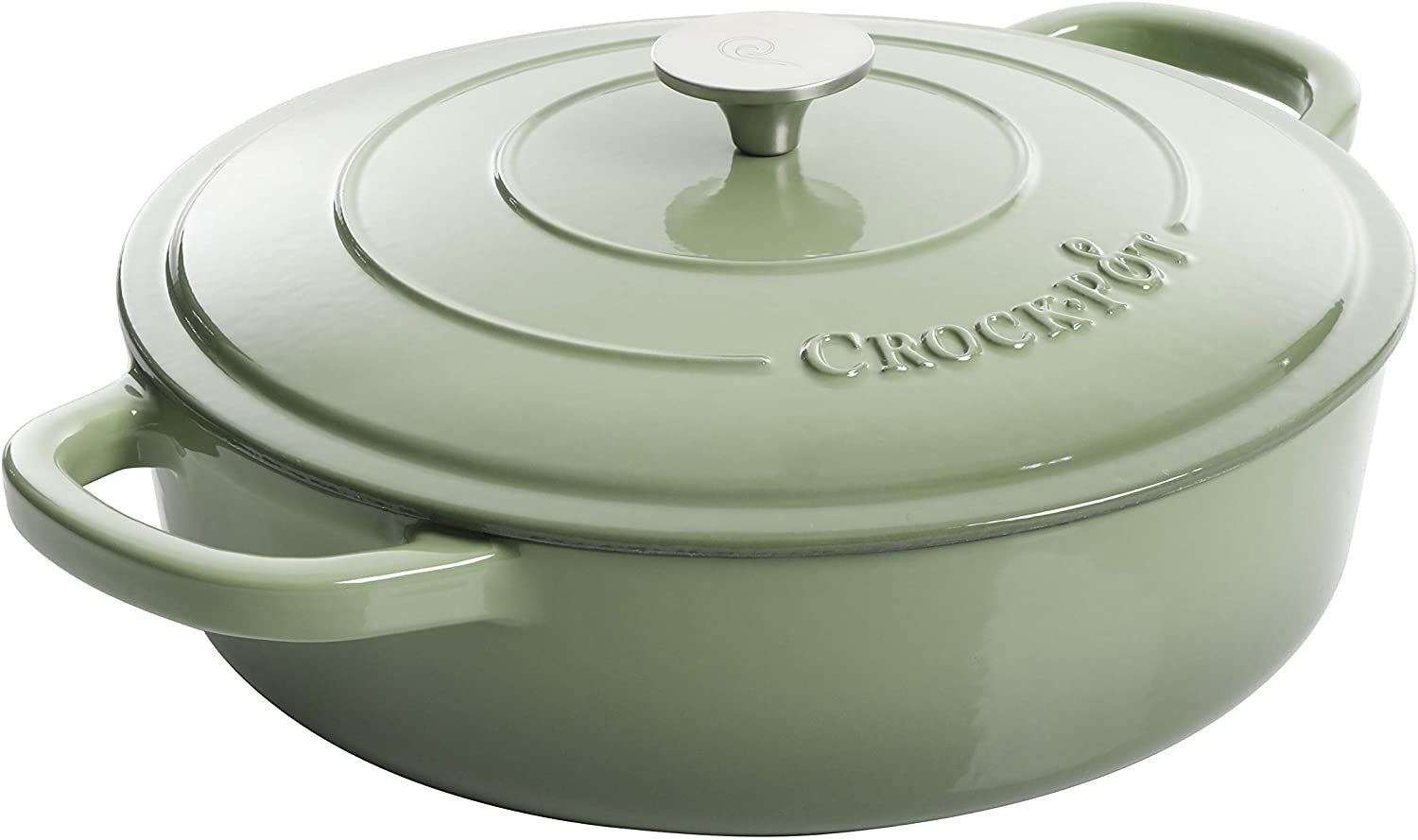 Crock-Pot Artisan Enameled Cast Iron Braiser, 5-Quart