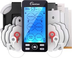 TechCare Massager TENS Unit Plus 24 Rechargeable Electronic Pulse Massager