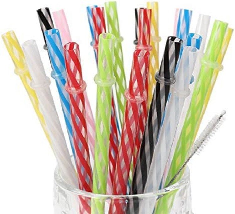 Amzsockets Reusable Plastic Straws
