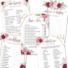 Papery Pop Bridal Shower Games