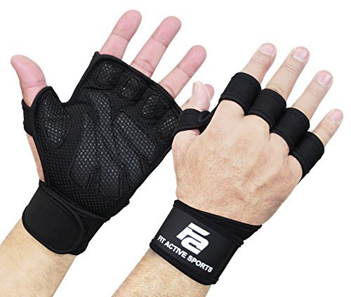 Fit Active Sports Ventilated Weight Lifting Gloves