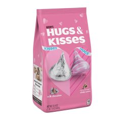 HERSHEY'S HUGS & KISSES Milk Chocolate and White Creme Candy