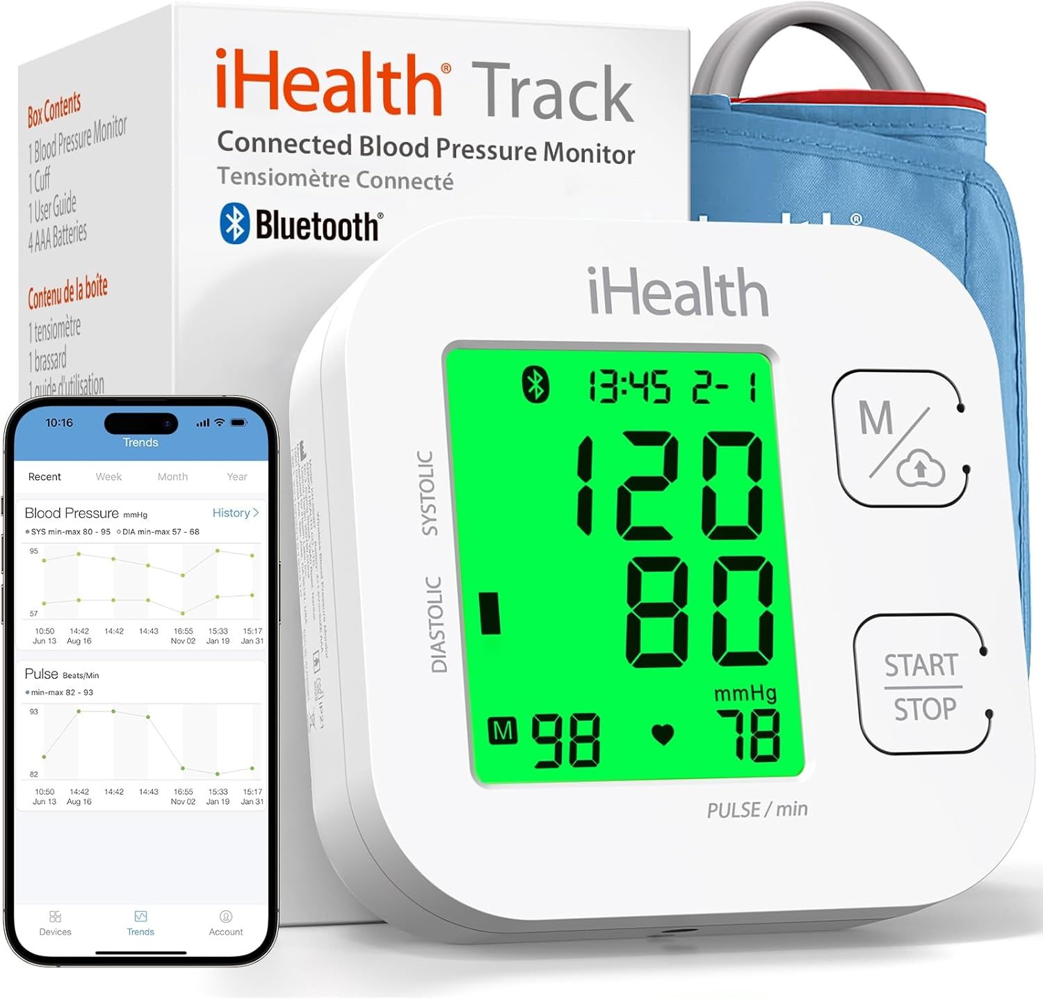 iHealth Smart Upper Arm Blood Pressure Monitor