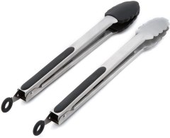 Spring Chef 2-Piece Stainless Steel Tongs